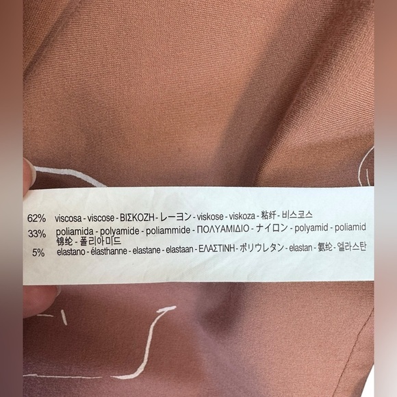 Zara  tan Crew Neck Bishop Sleeve Sweater - Picture 12 of 13